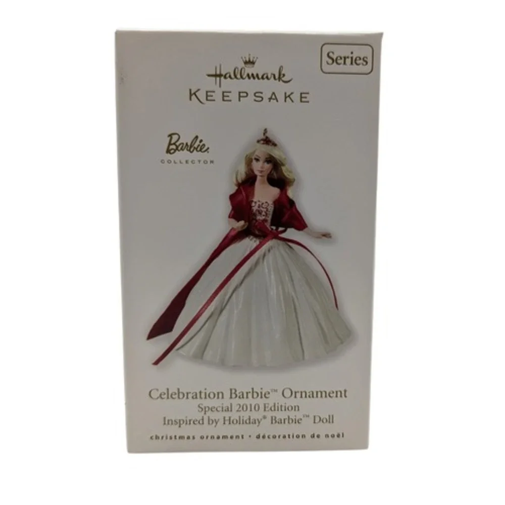 2010 Hallmark Keepsake SE 11th In Series Celebration Barbie Christmas Ornament